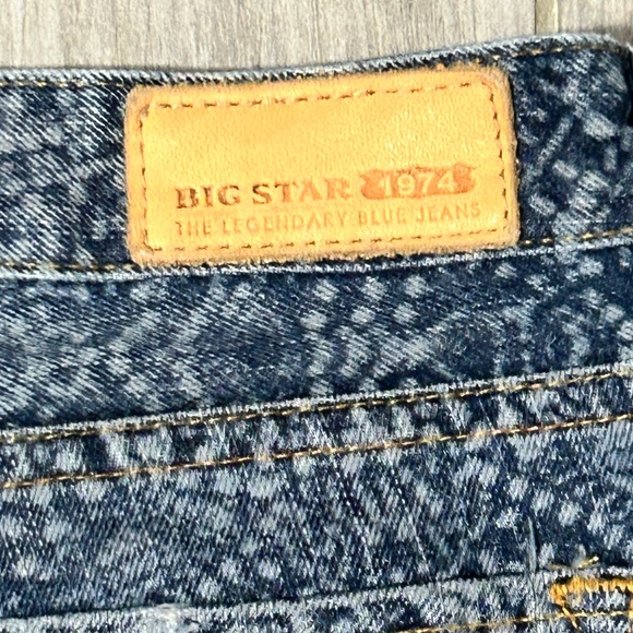 Women's Big Star 1974 Low Rise Patterned Jean Shorts - 27 - Picture 7 of 11